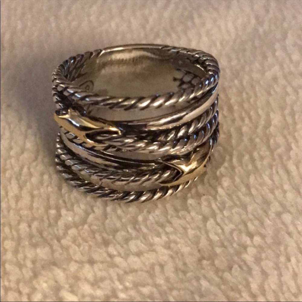 Double cross over a ring